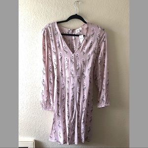 🆕w TAGS Lavender Dress with Floral Detailing